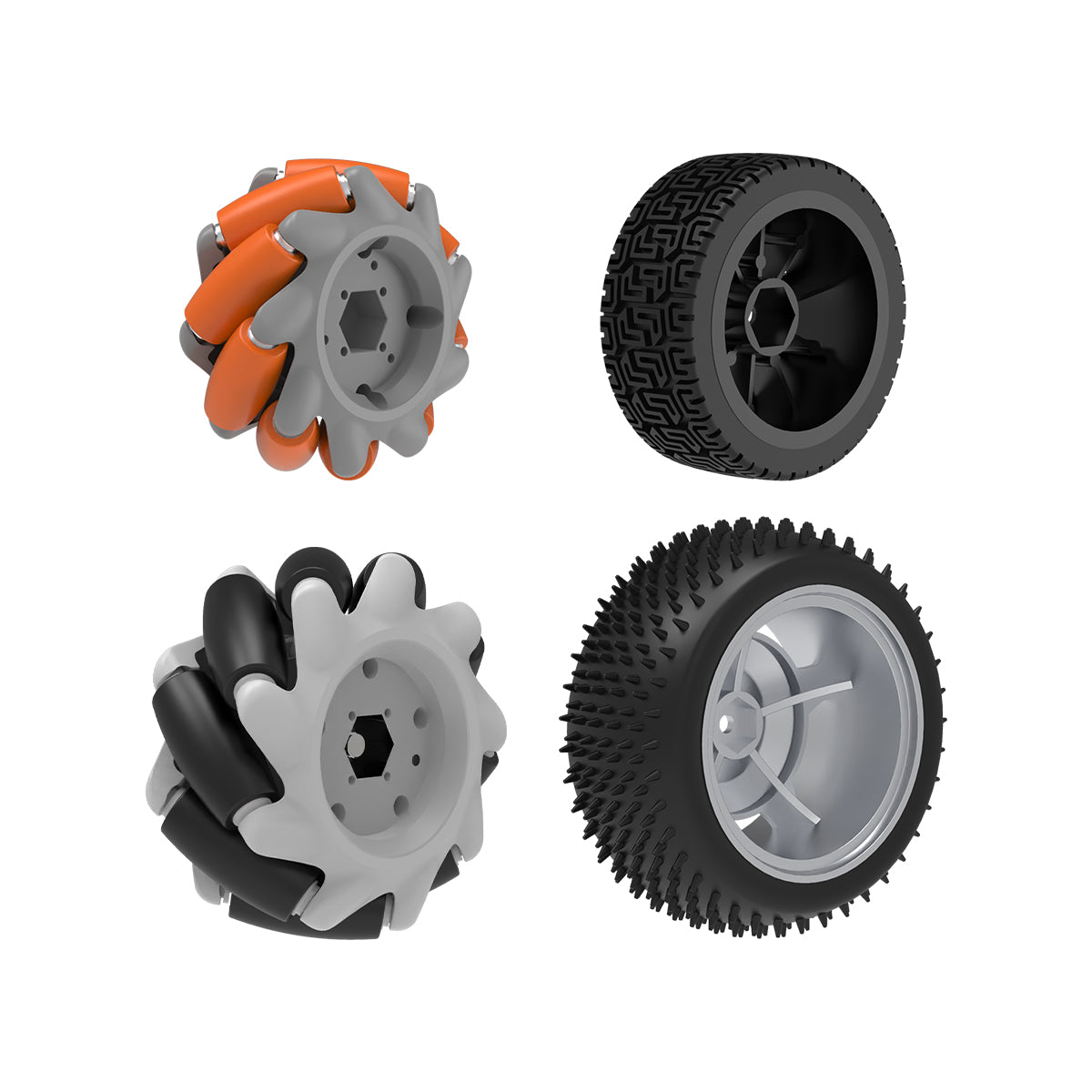 Mecanum Omnidirectional Wheel, Metal Coupling Motor, ROS Robot Universal Wheel, Smart Car Tire Mecanum Omnidirectional Wheel, Metal Coupling Motor, ROS Robot Universal Wheel, Smart Car Tire